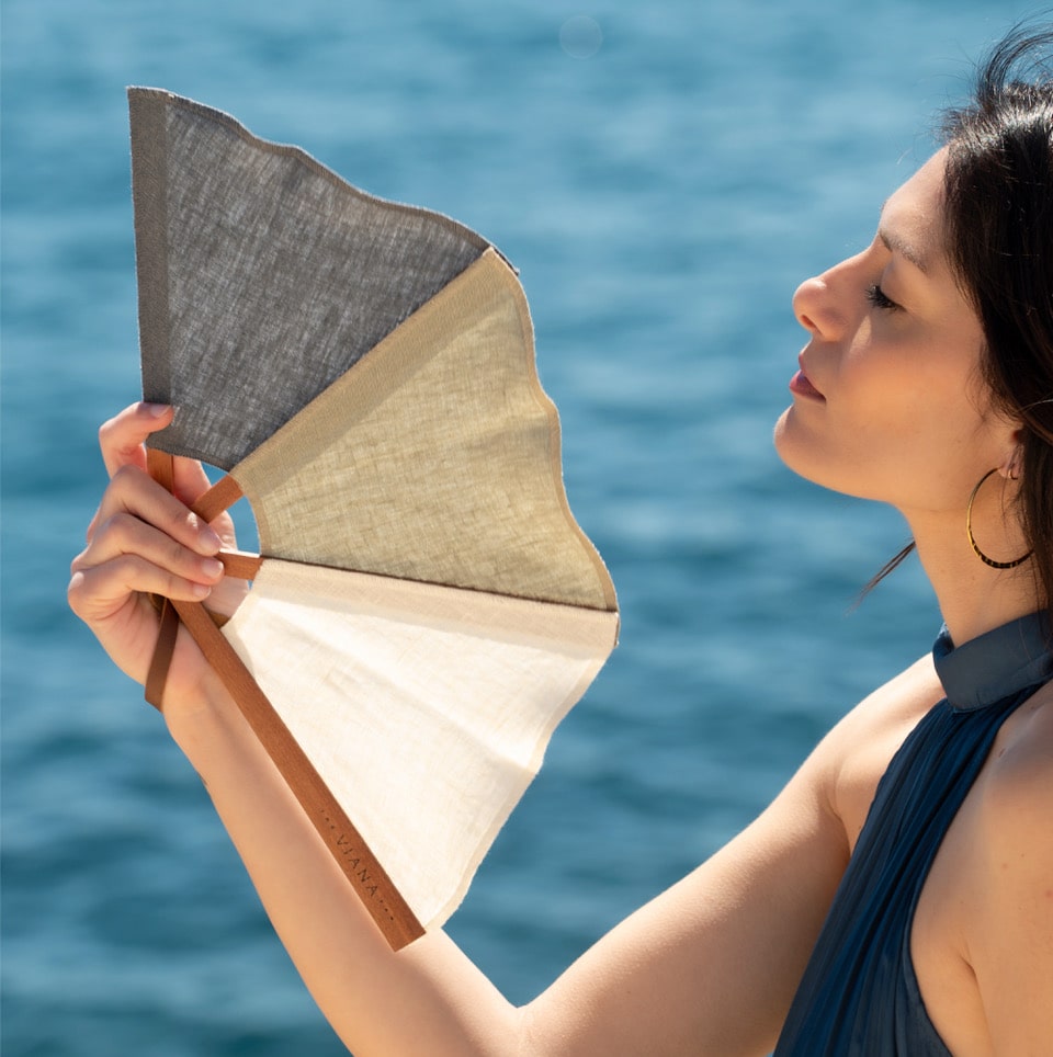 Summer essential, the linen fan