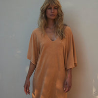 Kaftan dress sandy caramel