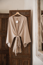 Flow jacket in beige