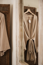 Flow jacket in beige
