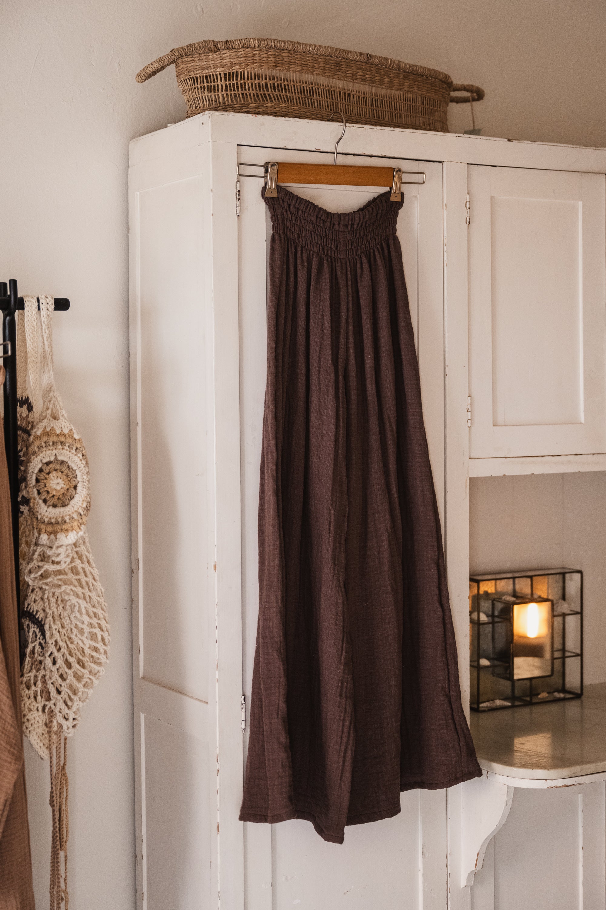 Pia pants in dark brown