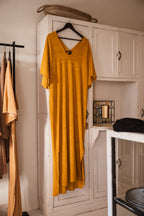 Kaftan dress Ocher Yellow