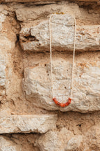 Coral shell necklace