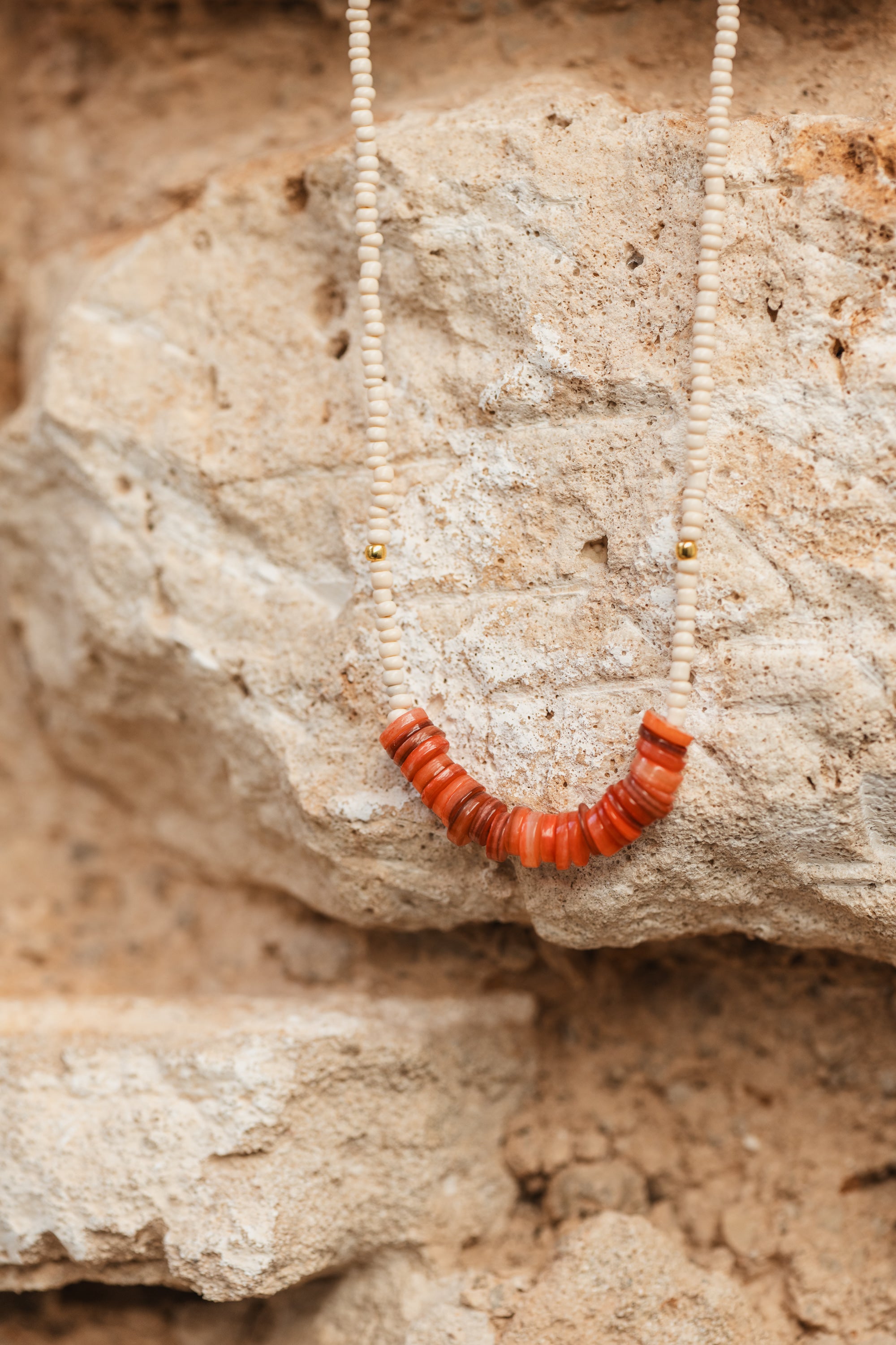 Coral shell necklace