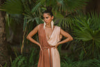 The Kaya dress in terracota pink