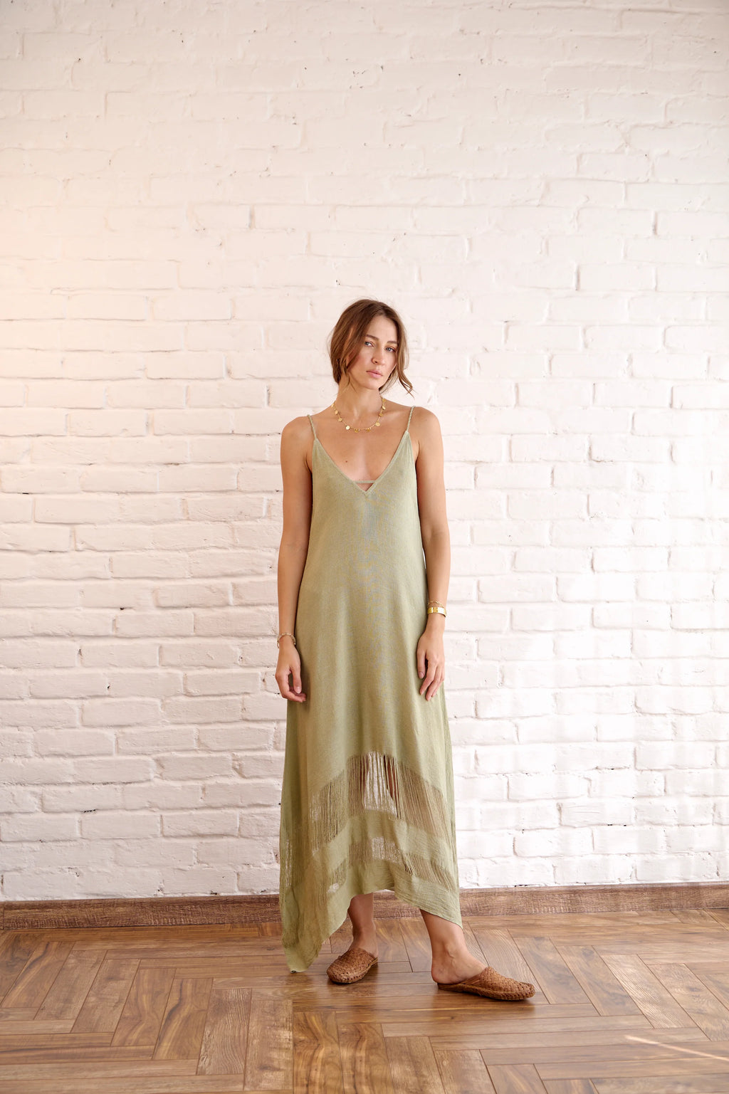 Kiriko dress in sage