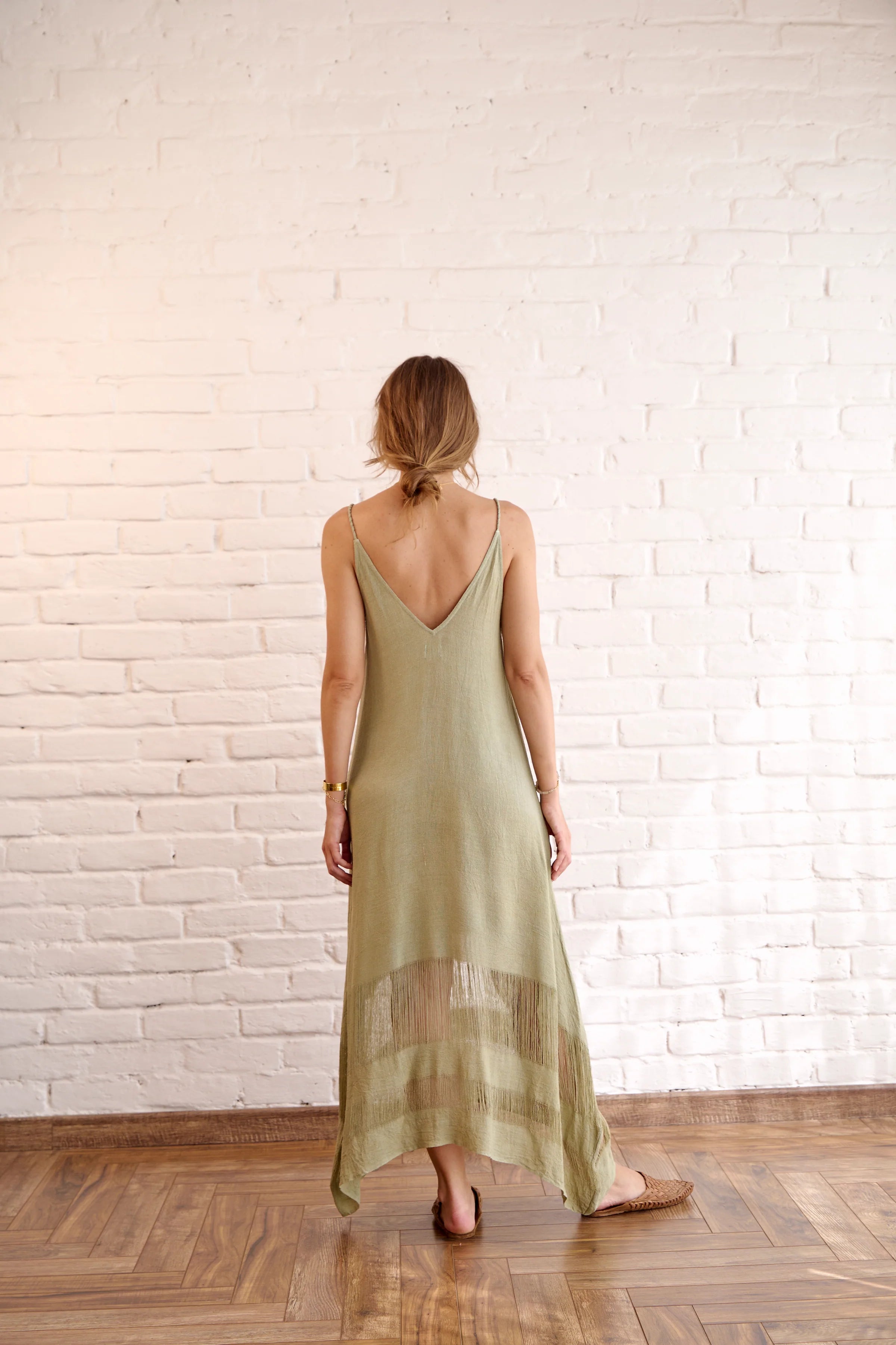 Kiriko dress in sage