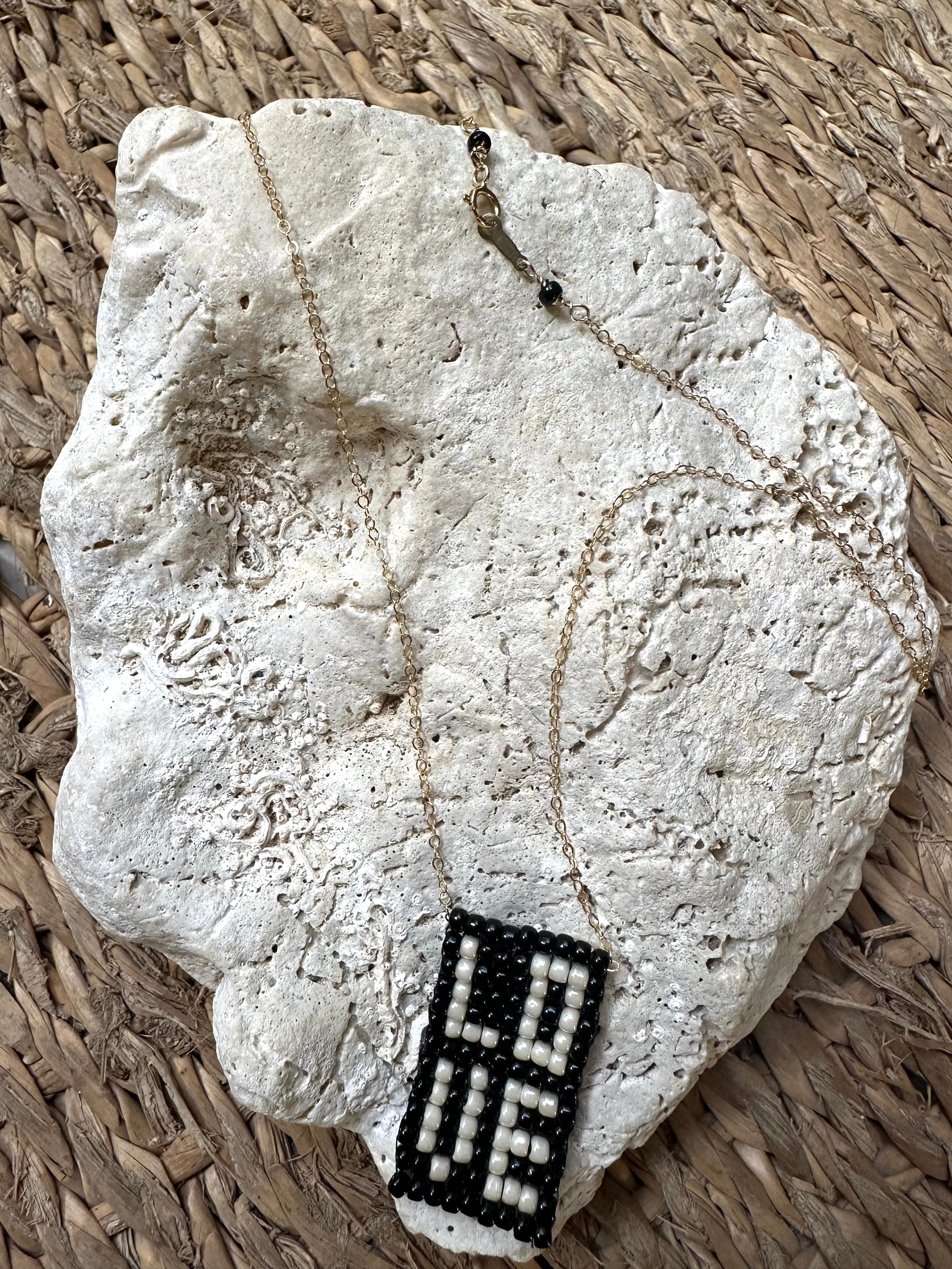 Love necklace, black