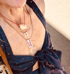 Cross necklace, short