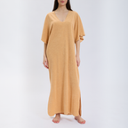 Kaftan dress sandy caramel