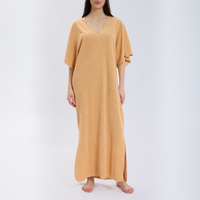 Kaftan dress sandy caramel