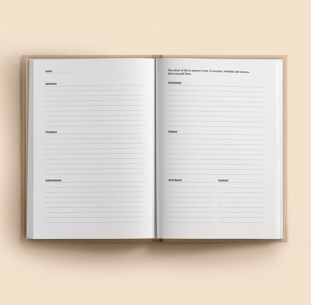 Stay Gold Wild Soul , Timeless Planner Calendar - Beige