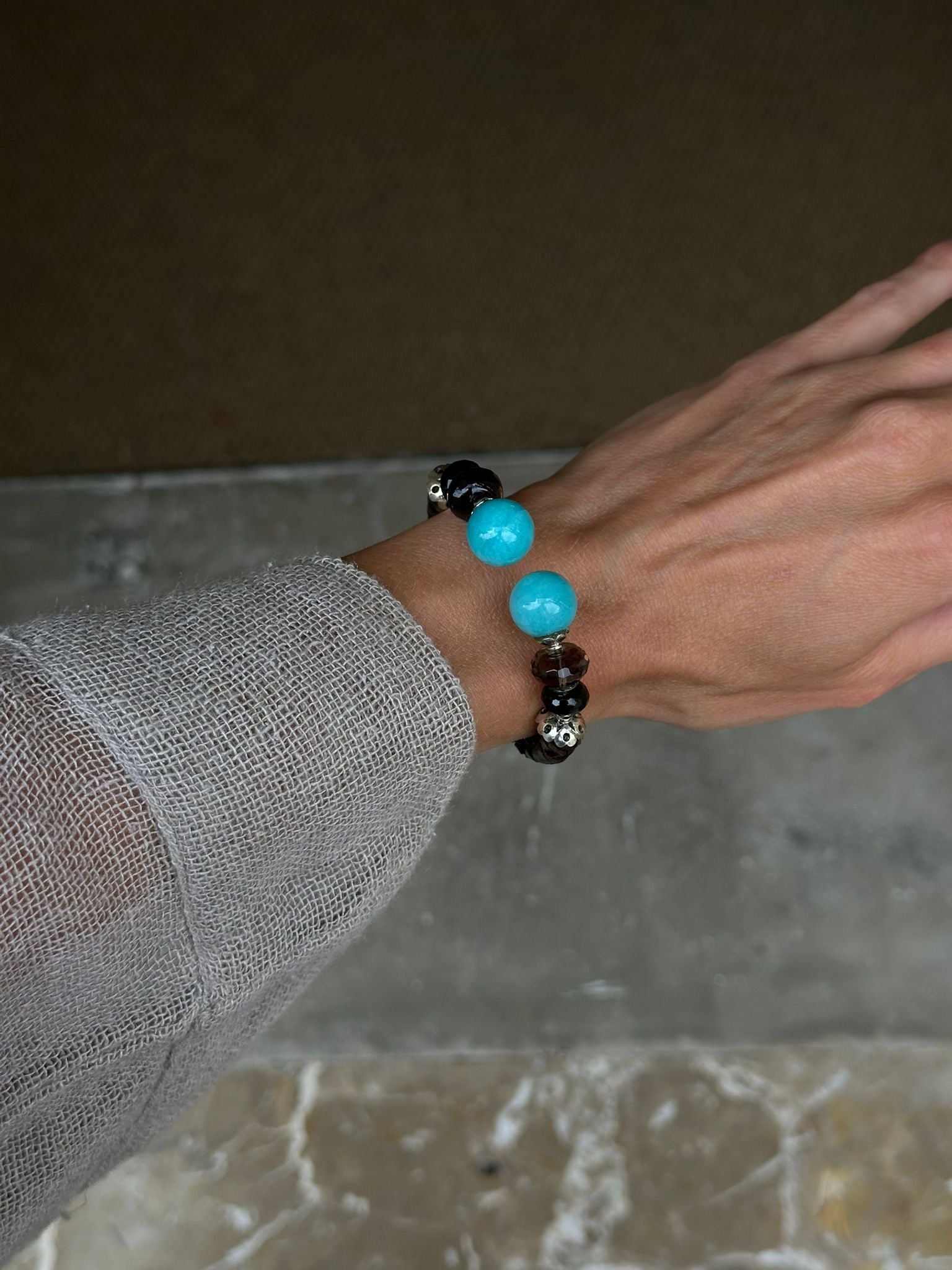 Handmade gemstone bracelet
