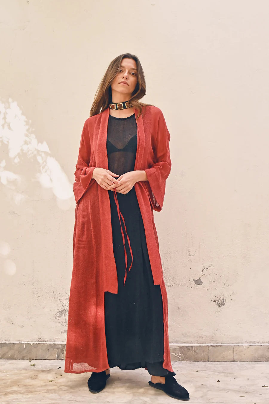 Hewa Kimono Burgundy